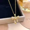 Collar Nuevo Collar de Lazo Accesorios para Mujer Lujo Ligero Diseño de Nicho Cadena para Clavícula de Gama Alta Accesorios de Moda y Versátiles