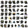 Compra Directa Transfronteriza de Temu de 50 Pegatinas Lindas de Gato Negro de Ojos Grandes de Dibujos Animados para Decoración de Fundas de Teléfono, Equipaje, Bricolaje