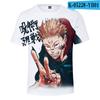 Nueva camiseta casual 3D de manga corta de cómic japonés transfronterizo para adultos, niños, hombres y mujeres