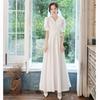 Vestido de Noche Blanco 2026 Nuevo Estilo Banquete Elegante Vestido Estilo Hepburn Vestido Casual para Anfitriona para Mujer