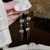 Estilo Coreano Nuevos Pendientes Elegantes Versátiles Pendientes Largos con Borlas Pendientes Elegantes Joyería de Lujo Ligero de Gama Alta de Moda para Mujeres