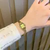 Reloj GUOU cuadrado pequeño estilo francés, pulsera de acero de lujo ligero y exquisita, alto valor estético, reloj de cuarzo con esfera romana retro de nicho