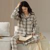 Pijamas de Mujer Primavera y Otoño Algodón Puro Manga Larga Delgadas Talla Grande Otoño 2024 Nuevo Otoño e Invierno Sentido de Alta Gama Ropa para el Hogar