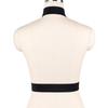 Suministro Transfronterizo de Ropa de Bambú, Popular en Europa y América, Sexy Negro con Escote Halter y Diseño Hueco Lencería para Mujer O0122