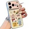 Funda de Teléfono Graffiti Girl Compatible con iPhone 16 Pro Max Funda de Teléfono Apple 17 Galvanizada Cambio Instantáneo Protección de Carcasa Blanda