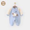 Macacão de roupas de bebê primavera e outono e inverno veludo alemão forrado de lã bebê outono crianças outono e inverno dias quentes grossos roupas de outono