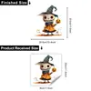 Yanxi Yx-Jd0162 Halloween Terror Marionete Cabeça de Abóbora Adesivo Decorativo de Vidro Visível dos Dois Lados Adesivo Eletrostático