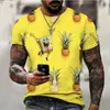 Camiseta 3D do Bob Esponja Desenho Animado para Casal, Masculina e Feminina, Fofa de Manga Curta Mr. Krabs 2026 Comércio Exterior Transfronteiriço