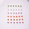 Mini Acessórios para Nail Art de Legumes Desenho Gelo Transparente Resina Peças Pequenas Materiais DIY Brincos Presilhas de Cabelo Decorações de Unha Vestíveis