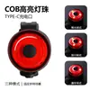 Luz Trasera de Bicicleta Transfronteriza Creativa Carga USB Destacada Luz Trasera para Ciclismo Nocturno Luz Trasera de Advertencia para Bicicleta de Montaña