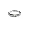 Anillo Versátil de Personalidad Plateado Galvanizado de Plata S999 de Alta Calidad para Mujer, Joyería de Anillo de Corona con Diamante de Seis Garras de Lujo Ligero