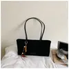 Bolso Simple de Gran Capacidad para Debajo del Brazo para Mujer 2026 Nuevo Estilo Bolso de Mano de Moda Bolso de Hombro Gamuza para Viajar Bolso Tote Versátil