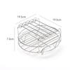 Amazon Marca Privada Freidora de Aire Personalizada Bastidor Redondo de Acero Inoxidable de Dos Niveles Bastidor para Papas Fritas Bastidor para Cocinar al Vapor Bastidor para Barbacoa 304 Fábrica