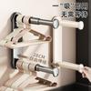 Estante de secado con ventosa, artefacto de almacenamiento, sin perforaciones, para el hogar, balcón, multifuncional, retráctil, para montar en la pared