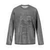 Nueva Camiseta de Manga Larga Color Azul Menta Unicornio Fresco para Hombre y Mujer, Camisa Casual Ligera con Protección Solar, Nueva Colección Primavera/Verano 2026