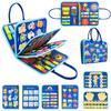 CECPC Felt Learning Early Education Board DIY Action Educational Toys Children's Dressing Board Felt Busy Board Livro silencioso