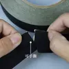 Cinta de Tela de Acetato Alta Viscosidad Amarre de Cables Negro Protección contra la Luz Arnés de Tela de Acetato Resistente a Altas Temperaturas Cinta Aislante Retardante de Llama