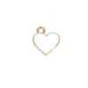 Amor DIY Aleación Accesorios de Goteo de Aceite Colgante Pequeño Corazón de Durazno Colgante Encanto de Oro Kc Material para Cadena de Teléfono Móvil Llavero