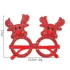 Fiesta de Bolas Gafas de Plástico Gafas Divertidas Celebridad de Internet Gafas de Navidad Pompones Navidad Set de Doce Piezas Gafas