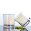 Vela Aromática de Colores Spot 220ml Taza Taza Vacía 315ml Portavelas de Vidrio Transparente Iónico Frasco de Vidrio