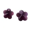 Pendente de Flor de Ameixa de Cristal de Furo Único 14mm para Colar DIY Contas de Vidro Contas Soltas Joias Acessórios para Artesanato em Roupas