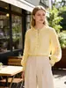 Comercio Exterior 2026 Ropa Nueva de Mujer para Principios de Primavera Moda Retro Francesa Elegante Cuello Redondo Manga Larga Color Sólido Blusa con Ribete de Encaje