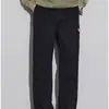 Pantalones Rectos para Hombre Otoño/Invierno Negro Versátiles Casuales Sueltos Largos de Pierna Ancha Ropa de Trabajo Moda Largos hasta el Suelo para Hombre