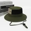 Sombrero de Pescador de Secado Rápido con Bloques de Color para Hombres y Mujeres, Estilo Japonés y Coreano, Montañismo al Aire Libre, Ocio, Protección Solar, Ala Ancha