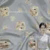Conejo de Jade KoiNuevo Chaleco de Tela Hanfu Estilo Chino Falda Ma Mian Ropa Formal Color Tejido Jacquard Brocado Tela