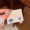 Pendientes de Aro con Forma de Lazo Microincrustados de Circonita de Venta Caliente Coreanos 2026 para Mujer, Aguja de Plata S925, Pendientes de Perla de Botón de Gama Alta de Nicho