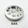 Tapa de aluminio rosca 67.5/68 patrón hueco tapa de botella de aromaterapia empaque grado alimenticio tapa de aluminio hueca descuento