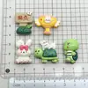 Tortuga Conejo Dibujos Animados Pegamento Crema Accesorios Resina Joyería DIY Pasador Agujero Hebilla de Zapato Material Decorativo