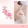 Pegatinas de Tatuaje de Flor de Cerezo Rosa para Mujeres, Impermeables y de Larga Duración, Clavícula y Muñeca, Estilo Chino, Estilo Antiguo, Flores Pequeñas Frescas Coloridas, Hermosas