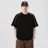 Ropa para Hombre Fengshe / Camiseta de Manga Corta Nueva de Verano 2026 para Hombre, Top Camiseta Casual Pesada Versátil de Moda