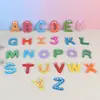 Venda Direta da Fábrica Madeira Educação Infantil Iluminação Brinquedos Educativos Desenho Animado 26 Letras Inglesas Alfabeto Educação Infantil Ímãs de Geladeira