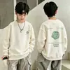Sudadera con forro polar para niño, elegante ropa de otoño para niños, nuevo modelo 2026, suéter para niño, top de camiseta de manga larga para bebés y niños pequeños