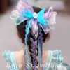 Horquilla de lazo para niña, accesorio para el cabello, cinta de princesa sirena Aisha, horquilla para el cabello, manos de niña pequeña