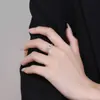 Anillo Redondo en Forma de Cruz de Plata de Ley 925 para Mujer, Anillo Abierto Elegante y Ajustable, Joyería de Plata Estilo Ins de Lujo Ligero