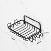 Jabonera de acero inoxidable sin perforaciones, estilo nórdico, resistente al agua y a la humedad, para baño, montaje en pared