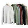 Malha de Gola Redonda Malha Masculina Marca Moderna Bonita Outono e Inverno Camiseta Básica 2025 Novo Top Elegante Slim Masculino