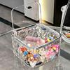 Caja de Almacenamiento de Accesorios para el Cabello de Niña Transparente Gomas para el Cabello Cuerda para el Cabello Pinza para el Cabello Banda para el Cabello Caja de Almacenamiento Caja de Joyería