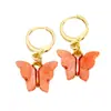 Yiwu Accesorios Joyería DIY Estilo Coreano Nuevos Pendientes de Mariposa Acrílicos Coloridos de Moda Pendientes