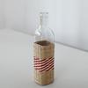 Set de Botellas de Paja Retro Transfronterizo Decoraciones para el Hogar Set de Botellas de Vidrio Manualidad Tejida con Paja Varios Estilos Set de Malla Protectora para Botellas