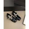 Sapatos Pretos de Salto Alto Estilo Francês para Mulheres, Novo Modelo 2026, Sapatos Elegantes de Couro Mary Jane para Primavera, Outono e Inverno