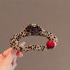 Pinza de Acetato con Diseño de Leopardo Popular en Internet Grande de Alto Nivel Pinza de Tiburón para el Cabello Nubes Estilo Coreano Diseño de Nicho Pinza para el Cabello para Mujeres