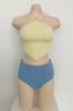 Traje de Baño Dividido Nuevo 2025 de Cintura Alta para Mujer para Cubrir el Vientre y Aspecto Adelgazante para Vacaciones en la Playa Traje de Baño de Aguas Termales para Mujer [Envío Directo]