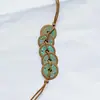 Moedas de Cobre dos Dez Imperadores Artesanato Cinco Imperadores Qianlong Kangxi 33mm Espessada Bronze Antigo Artesanato Colecionáveis