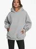 Sudadera con capucha para mujer Amazon Europea y Americana Transfronteriza 2024 Casual con Bolsillo Parte Superior Holgada Pulóver