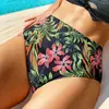 Traje de baño europeo y americano Estampado tropical Traje de baño dividido Bikini de alta gama Traje de baño de dos piezas Traje de baño transfronterizo de Amazon