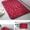 Alfombrilla de suelo de adoquines Amazon transfronteriza Alfombrilla absorbente para pies de baño Alfombrilla de puerta de vellón de coral Antideslizante Absorbente Algodón viscoelástico Color sólido